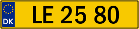 Trailer License Plate
